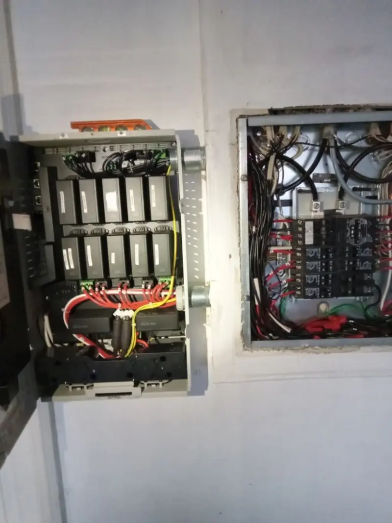 Electrical panel upgrade completed for Carbon Monoxide Detector Installation in Andrews AFB